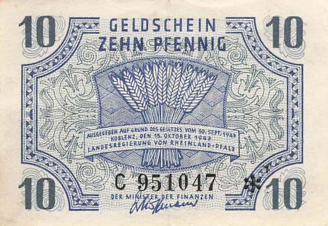 r.212 C 10 Pfennig 1947